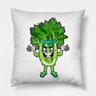 Celery Working Out Pillow