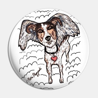 Dogs in heaven Pin