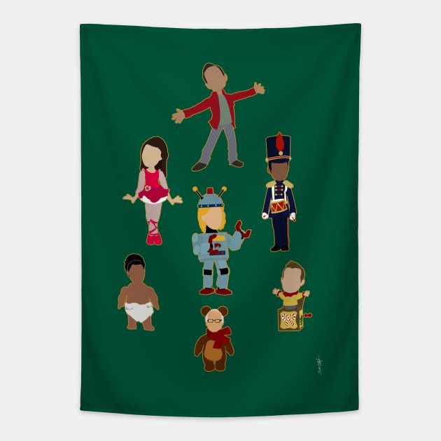 Uncontrollable Christmas (Vertical) Tapestry by doctorheadly