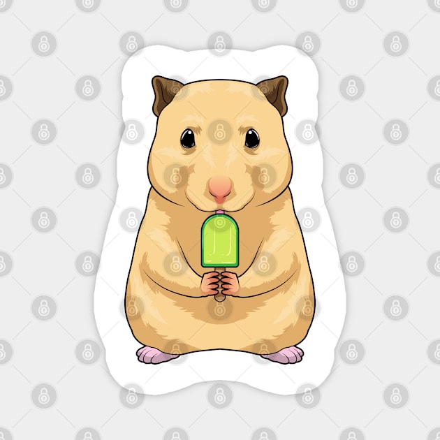 Hamster Popsicle Magnet by Markus Schnabel