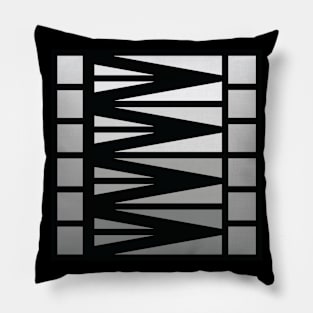“Dimensional Waves” - V.1 Grey - (Geometric Art) (Dimensions) - Doc Labs Pillow