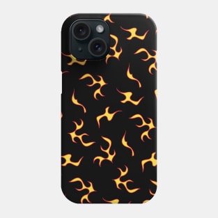 Yellow and Black Flame Aesthetic Phone Case