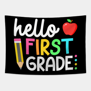 First Grade Team 1st Grade Back to School Teacher Kids Tapestry