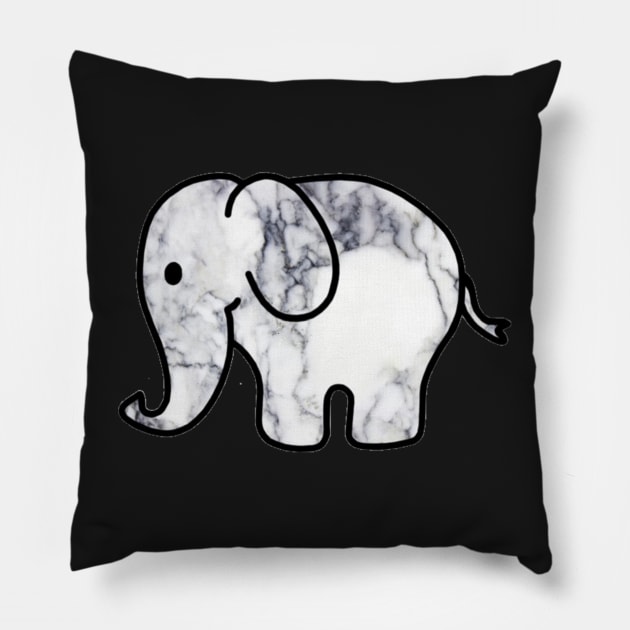 Marbled Elephant Pillow by Biscuit25