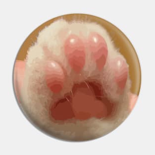 tiny cat paw Pin