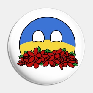 countryballs ukraine play flowers Pin
