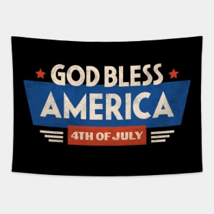 God Bless America 4th of July Tapestry