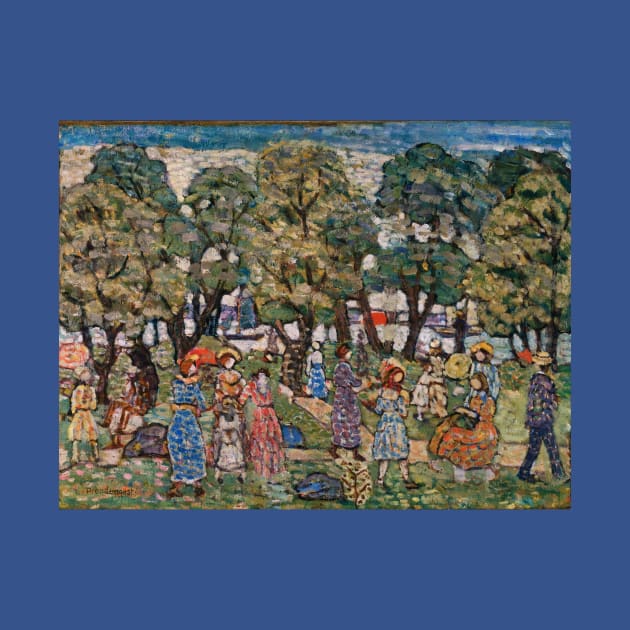 Under the Trees by Maurice Brazil Prendergast by MasterpieceCafe