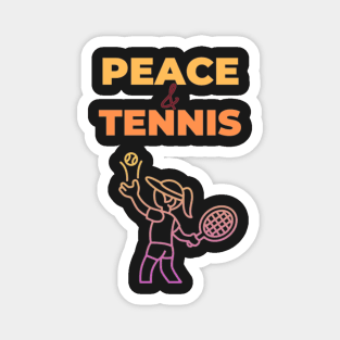 Peace & Tennis - International day of Peace Magnet