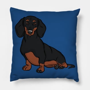 Black and Tan Dachshund Pillow