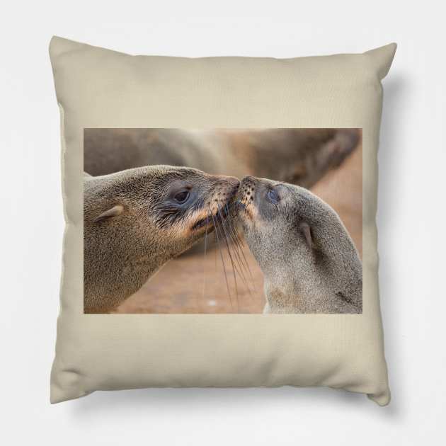 Love of Mother and Baby Pillow by yairkarelic