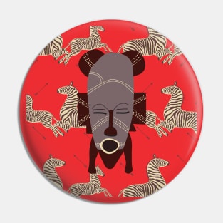 Royal Tenenbaum's Zebra Wallpaper Pin