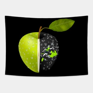 Transparent Green Apple Tapestry