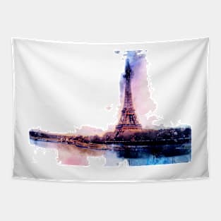 Eiffel tower Paris painting Tapestry