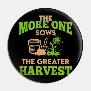 Farming Sows Harvest Pin