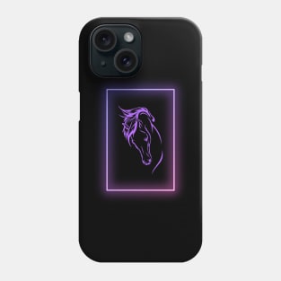 Neon Horse Purple Phone Case