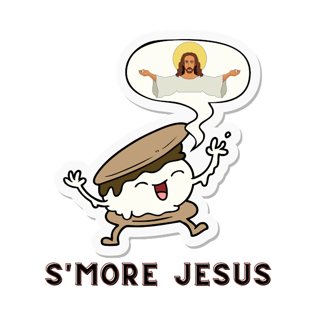 S'More Jesus Funny Christian Pun for More Jesus by Butterfly Lane