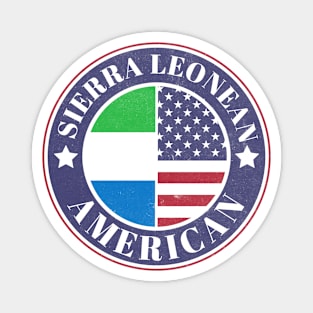 Proud Sierra Leonean-American Badge - Sierra Leone Flag Magnet