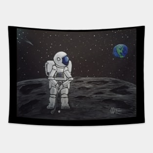 Lunar Golf Tapestry