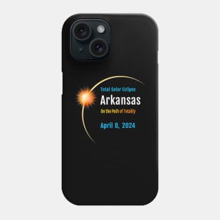 Arkansas AR Total Solar Eclipse 2024 Phone Case