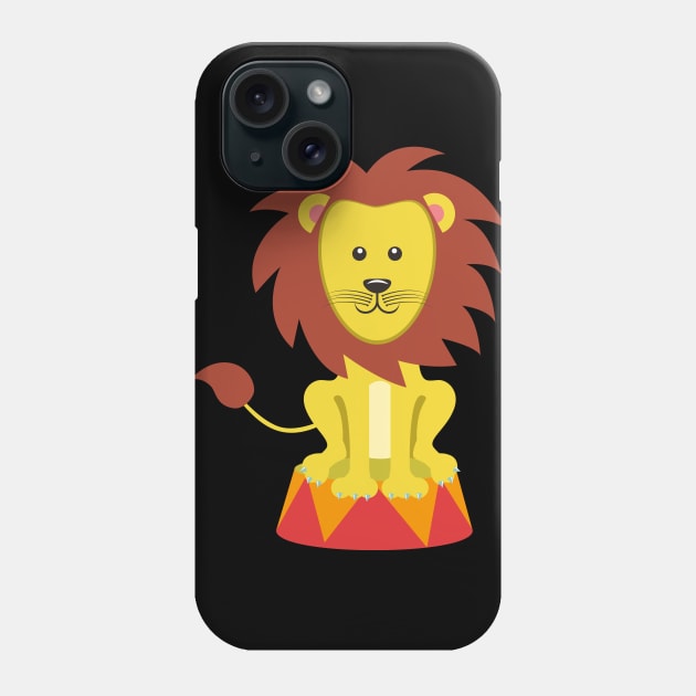 Funny Circus Lion - Cirque Tiger Animal Wild Safari Phone Case by Shirtbubble