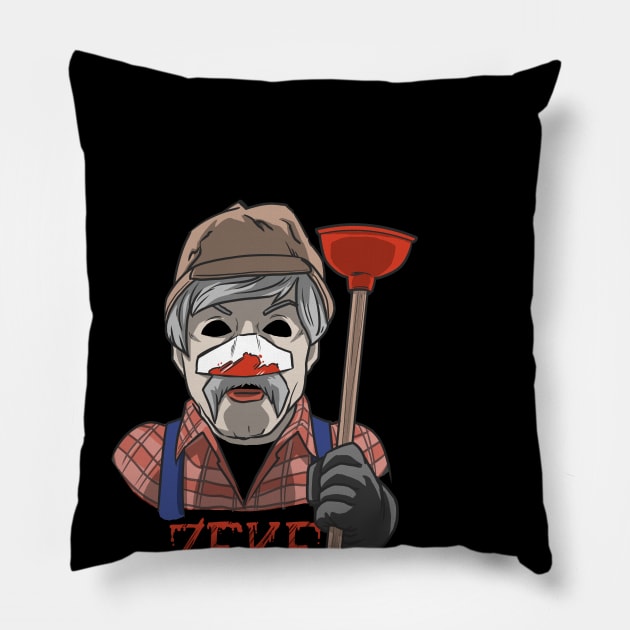 Zeke The Plumber Pillow by azureaerrow