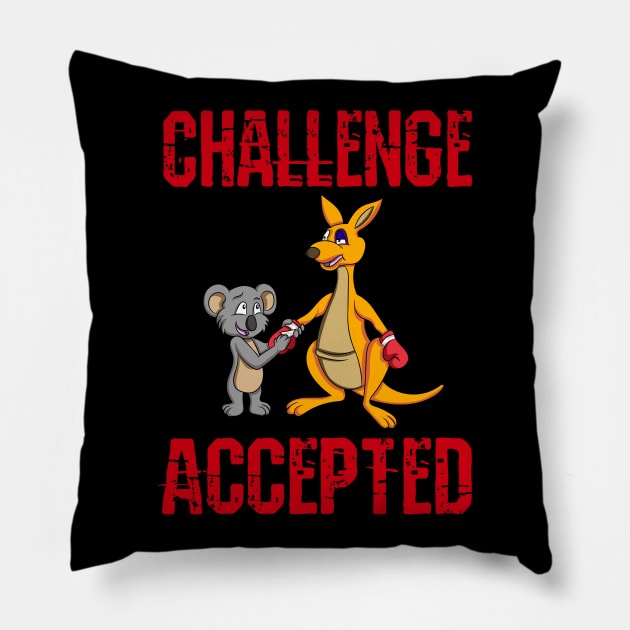 CHALLENGE ACCEPTED Pillow by Dwarf_Monkey