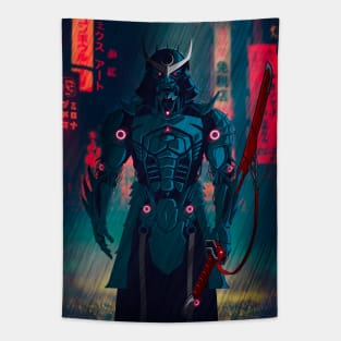 077 Cyborg Samurai Tapestry