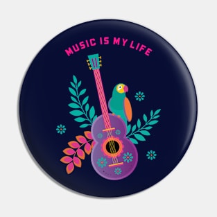 Music Is My Life Pin