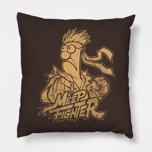 Beaker Meep Brown Pillow