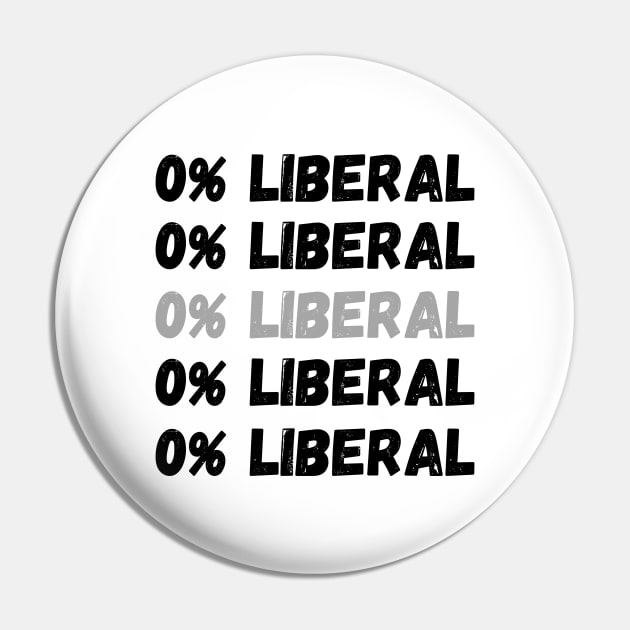 Zero Percent Liberal, 0% Liberal, Republican Party Pin by JustBeSatisfied