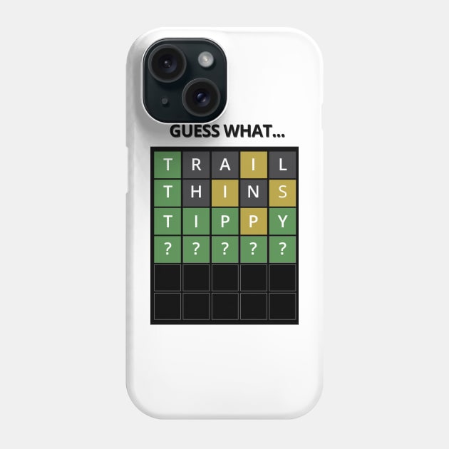 Guess the Word - Wordle Phone Case by tatzkirosales-shirt-store