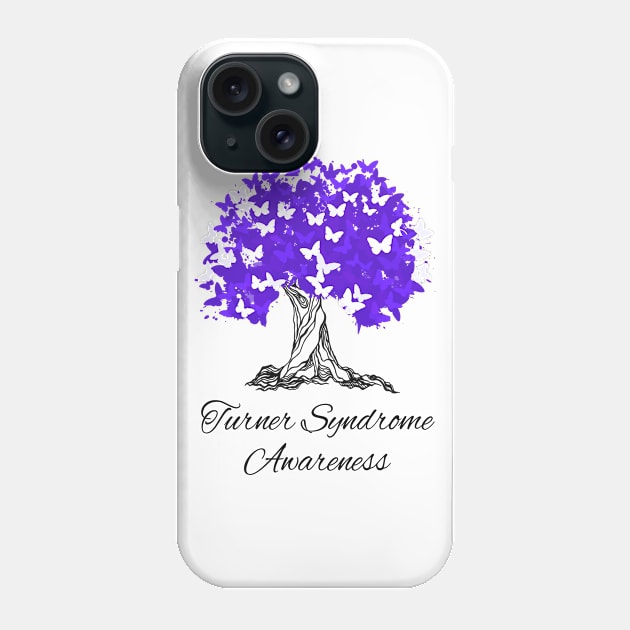 Turner Syndrome Awareness Butterfly Support Phone Case by MerchAndrey