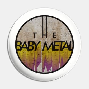 THE BABY METAL - VINTAGE YELLOW CIRCLE Pin