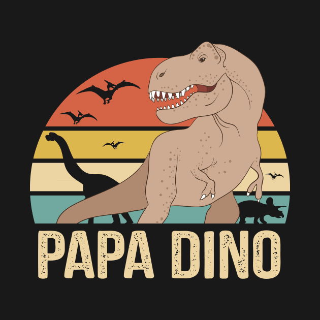 Dad Dino Gift For Papa in Fathers Day by stonefruit