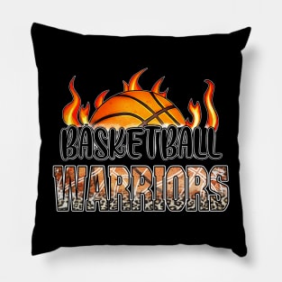 Classic Basketball Design Warriors Personalized Proud Name Pillow