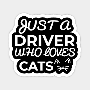 driver cat Magnet