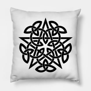 Pentagram. Celtic knot Pillow