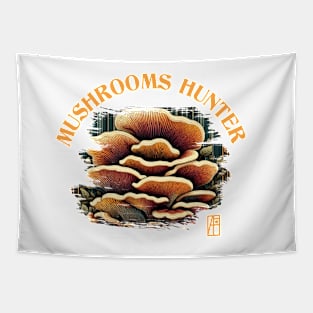 MUSHROOMS - Mushrooms Hunter - Chicken of the Woods Mushrooms - Chicken of the Woods Forager Tapestry