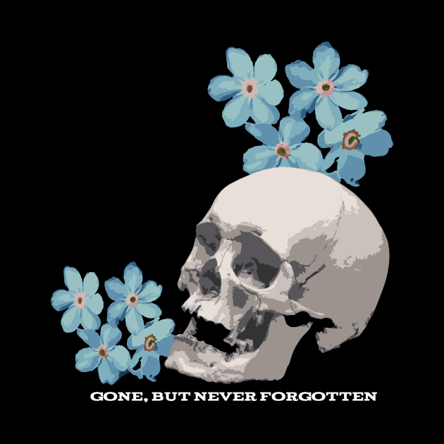 Skull and Flowers Design Centre by GBNFPod 