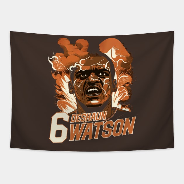 Deshaun Watson Cleveland Browns Tapestry by mbloomstine