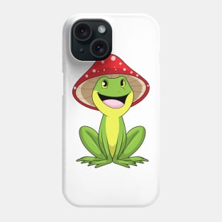 Frog with Mushroom Phone Case