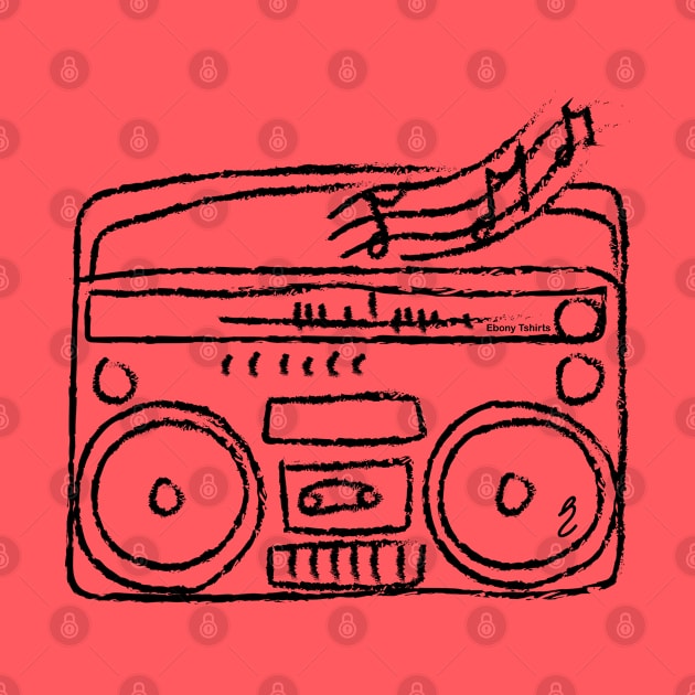 Boom Box by Ebony T-shirts