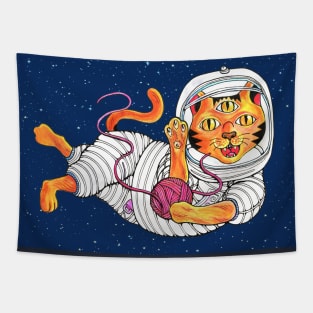 SPACE CAT Tapestry