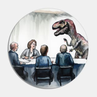 T-Rex Business Meeting Pin