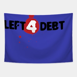 Funny Debt Money Zombie Game Logo Parody For Gamers Tapestry