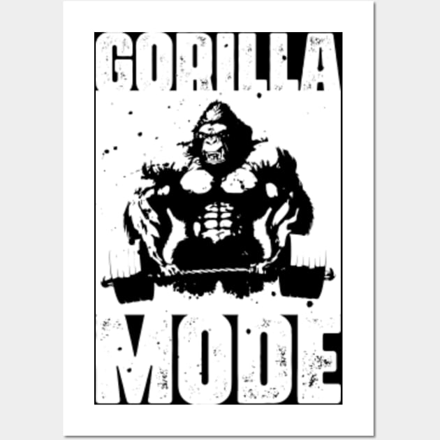 Gorilla Mode Workout Beast Lifting Weights Bodybuilding Silverback