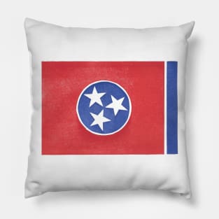 Tennessee State Flag Linocut Pillow