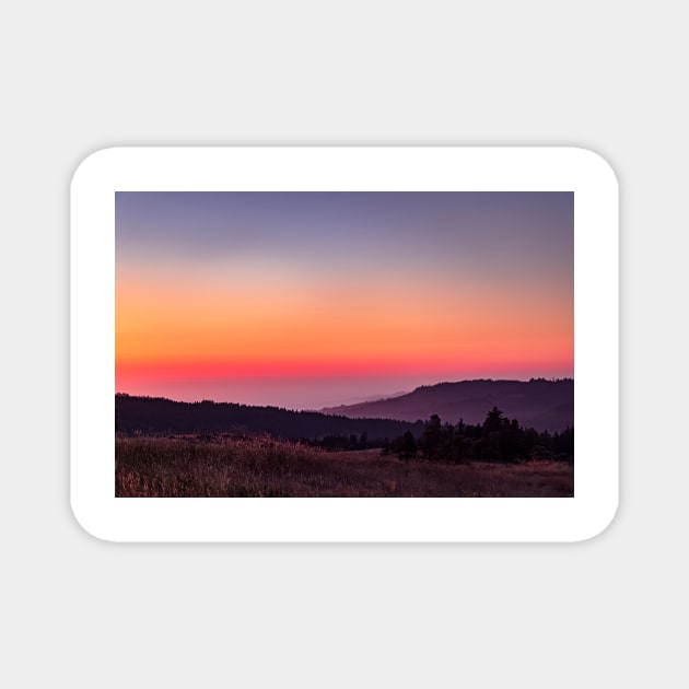 Muted Kneeland sunset Magnet by blossomcophoto