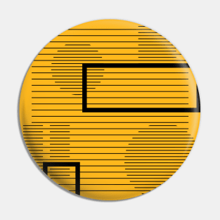 Abstract Geometric Stripes Pin